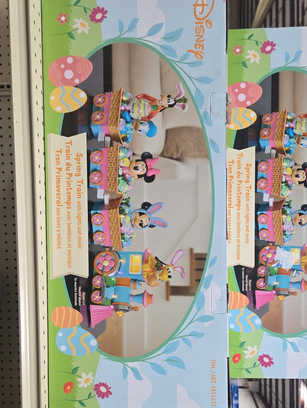 Disney Spring Train Toy - Pink, Blue & Yellow
